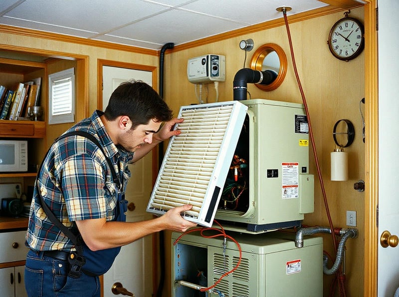 Cost-effective upgrades for legacy HVAC systems in mobile homes